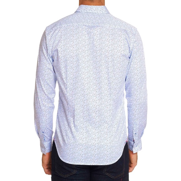 ROBERT GRAHAM ‘BECAN” TWO TONE DOT PRINT LONG SLEEVE SHIRT - Picture 3 of 16